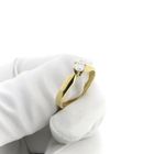 Image 8 of Gold (wedding) ring with diamond; 0.25 ct.