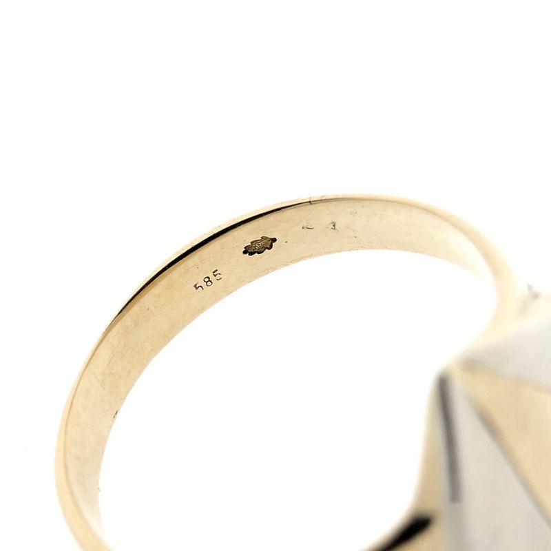 Image 6 of Bicolor gold fantasy ring.