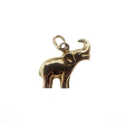 Image 1 of 18K Gold Elephant Pendant