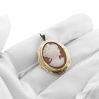Image 7 of Gold brooch/pendant with cameo