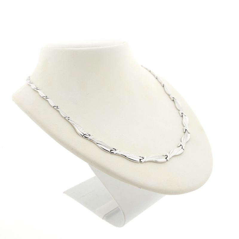 Image 3 of White gold fantasy link necklace