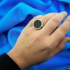 Image 4 of Rose gold ring with onyx
