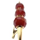 Image 7 of Vintage gold brooch with carnelian