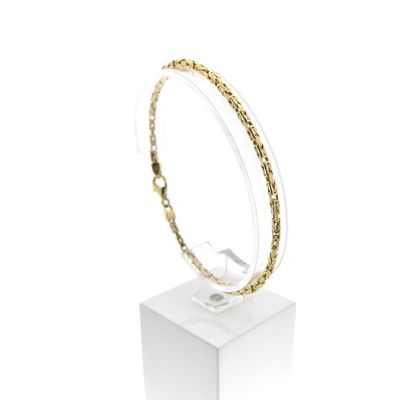 Image 1 of Gold king's link bracelet | 21.5 cm