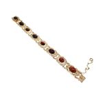 Image 3 of Vintage gold boat bracelet with garnet