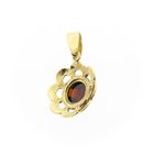 Image 3 of 14 Karat Gold Garnet Pendant