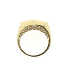 Image 5 of Two-tone gold Rolex presidential band ring with zirconia; Men's