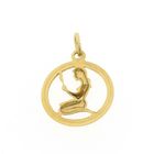 Image 5 of Gold zodiac sign pendant; Virgo