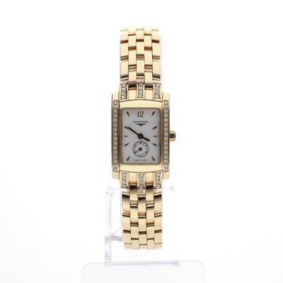 Image 1 of Longines Dolce Vita L5.155.7; 18k gold women's watch with diamonds