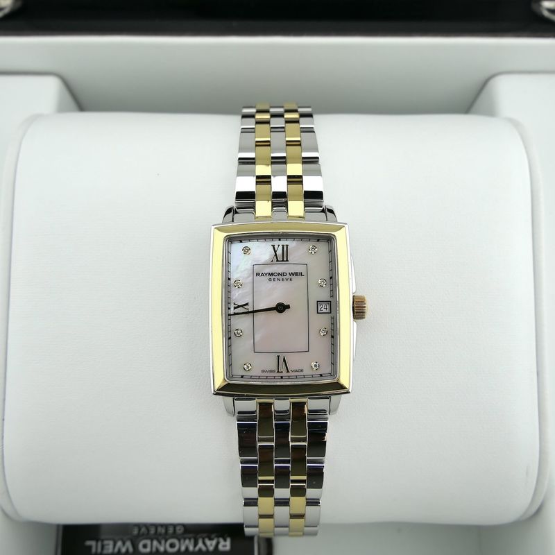 Image 15 of Raymond Weil Toccata 5925-STP-00995; Bi-color women's watch with diamonds