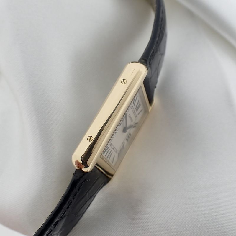 Image 8 of Cartier Tank Solo; 18k gold women's watch