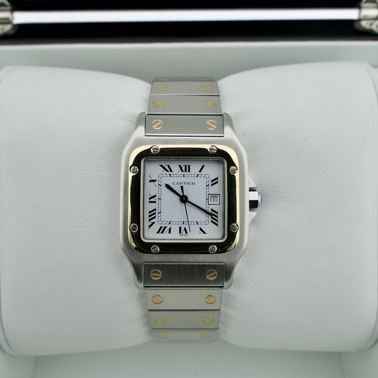 Cartier Santos Galbée 187901 18k. Goud/stalen unisex | Juweelwinkel.nl