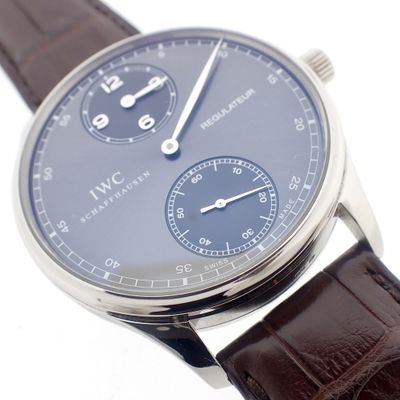 Image 1 of IWC Portuguese Regulator; 18k white gold men's watch
