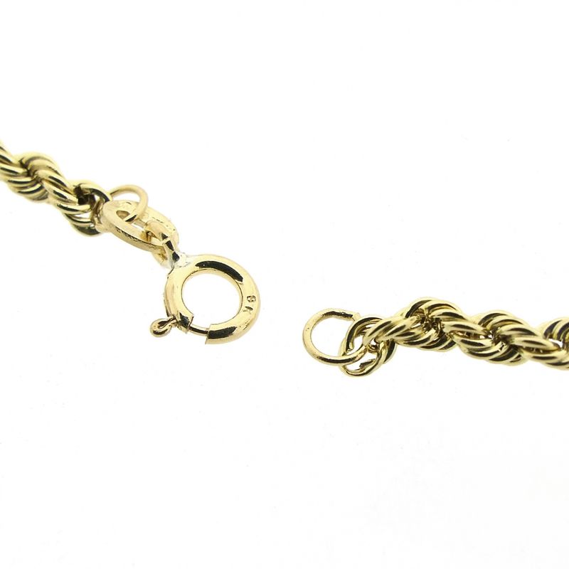 Image 6 of 9K Twisted Link Chain | 46.5cm