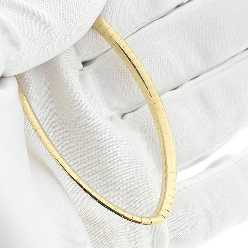 Image 9 of Gold Omega link necklace