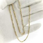 Image 8 of Two-tone gold Figarope necklace; Cento group | 60 cm