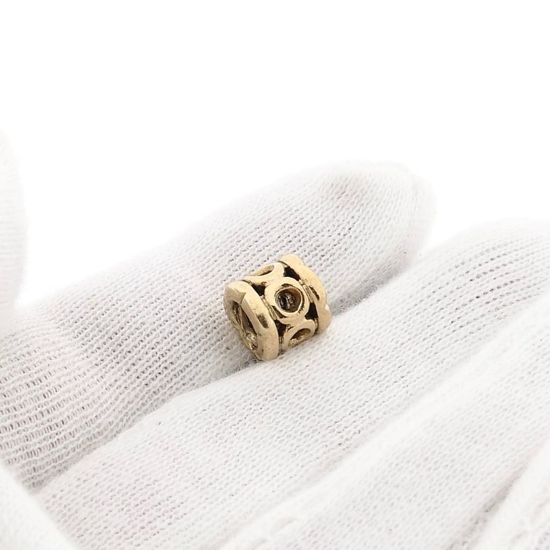 Image 6 of Pandora Charm; Gold; Circles Border Link