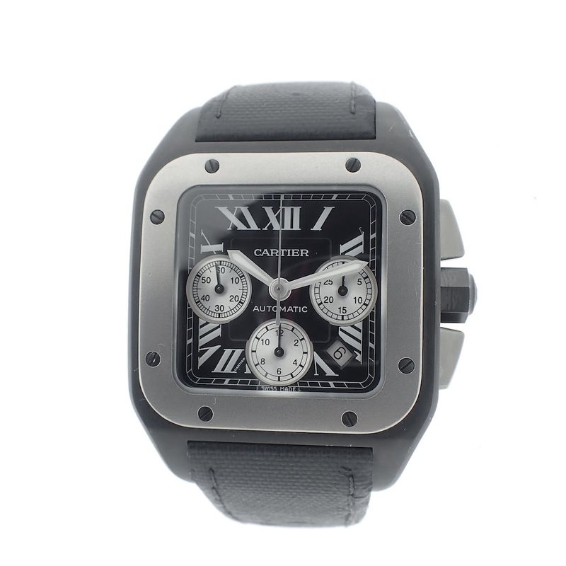 Image 4 of Cartier Santos 100 XL Chronograph; Automatic watch