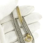 Image 8 of Bicolor gourmet link necklace; Choker