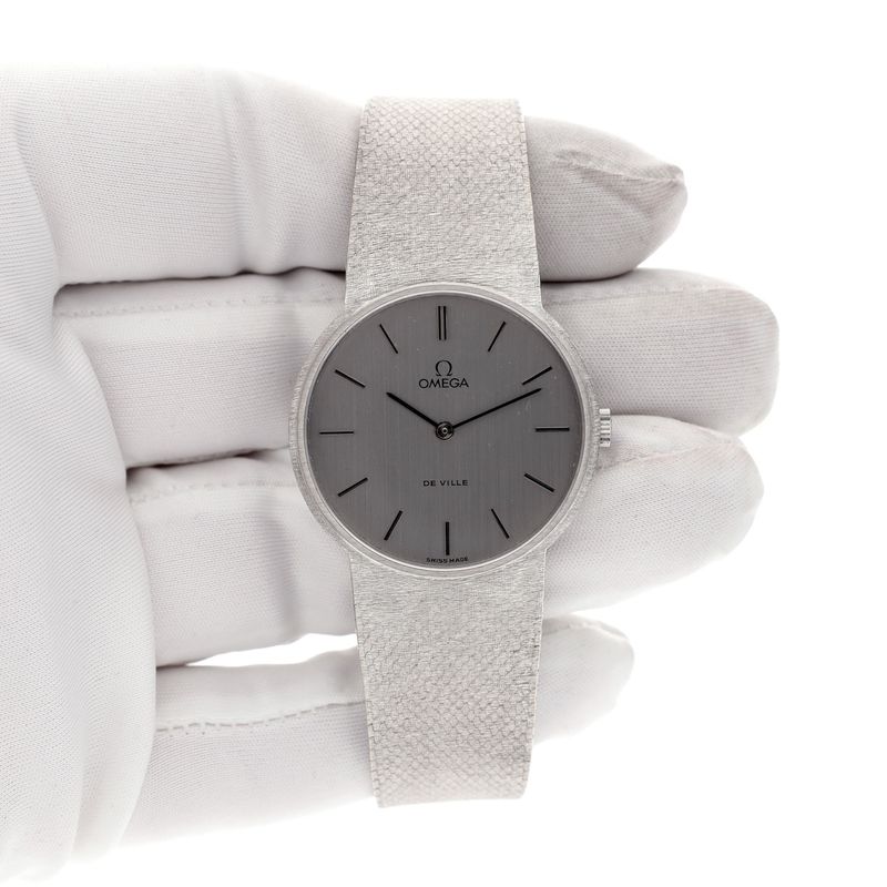 Image 20 of Omega De Ville 311.140; Vintage 18k white gold men's watch