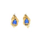 Image 5 of 18 ct. Gold stud earrings with sapphire