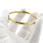 Image 11 of Golden Slave Bracelet with Engravings; Size M