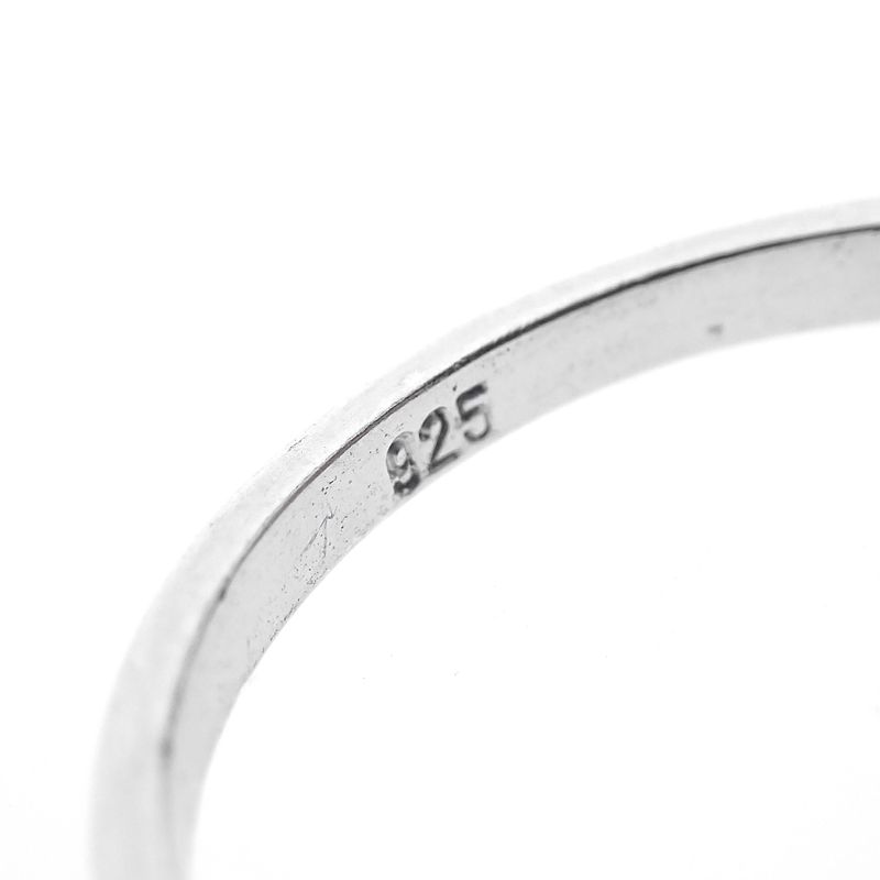 Image 7 of Silver solitaire ring with zirconia