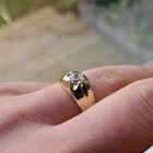 Image 3 of Gold ring with zirconia