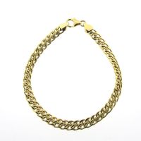 Golden fantasy link bracelet | 19.5 cm