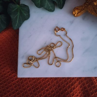 Image 2 of Golden Venetian link chain | 47 cm