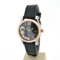 Chopard Happy Sport 'Stars' Automatic 278573; 18k gold/steel women's watch with diamonds