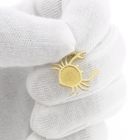 Image 10 of Gold zodiac sign pendant; Cancer