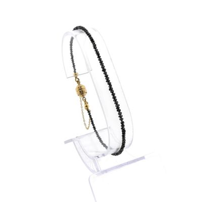 9 crt. Black diamond bracelet | 20 cm Image 1 of 9 crt. Black diamond bracelet | 20 cm