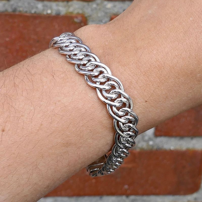 Afbeelding 11 van Zilveren Buddha to Buddha fantasieschakel armband; Nathalie | 18 cm