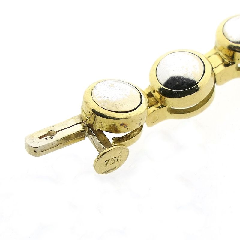 Image 8 of Two-tone gold tennis necklace with diamonds