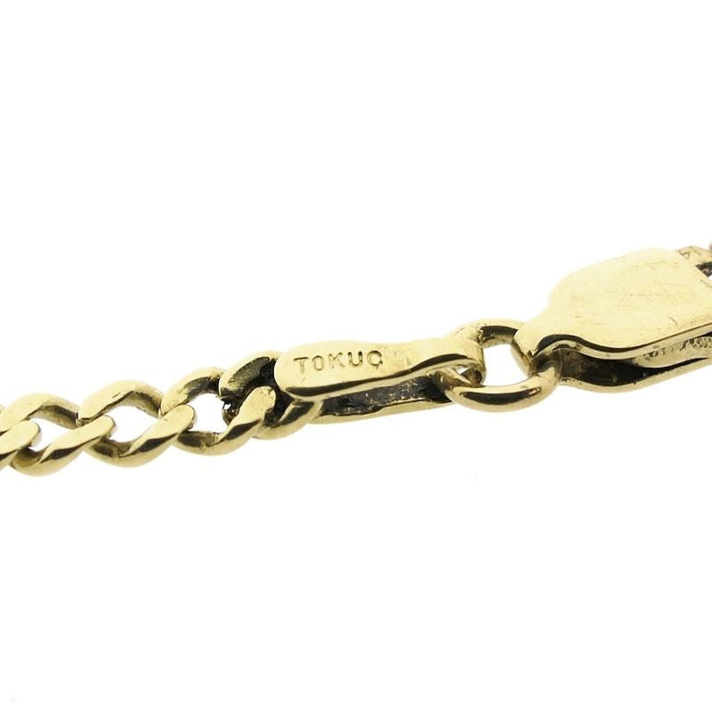 Image 6 of Gold gourmet link bracelet | 20 cm