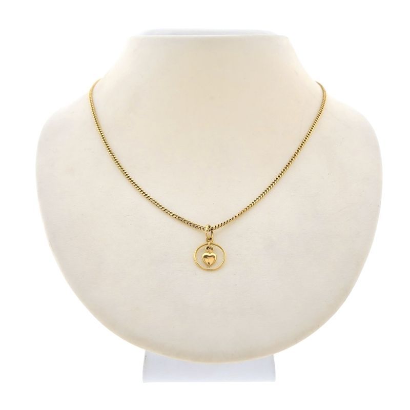 Image 3 of 18 carat gold pendant with heart