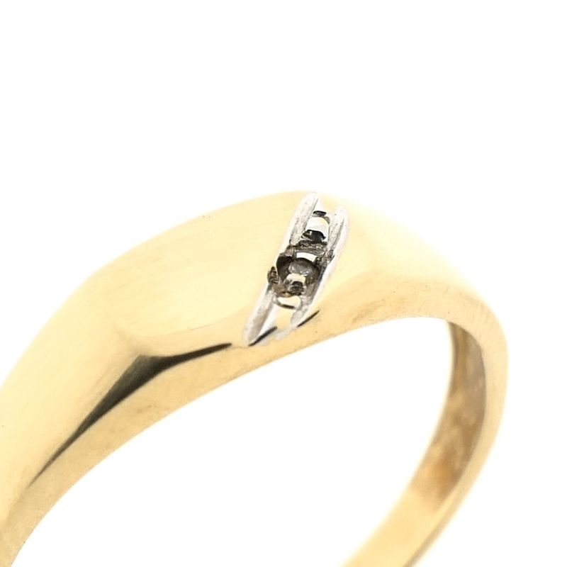 Image 3 of Gold ring with diamond | 0.005 ct.