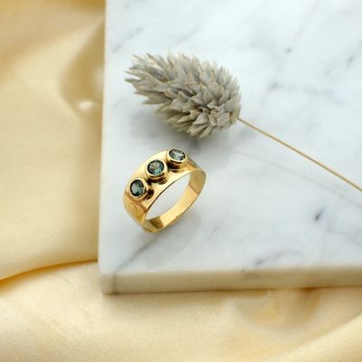 Image 2 of Gold ring with tourmaline