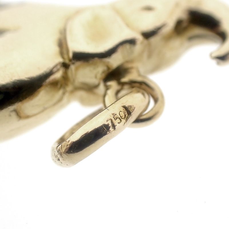 Image 4 of 18K Gold Elephant Pendant
