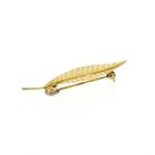 Image 7 of Gold feather brooch | Vintage
