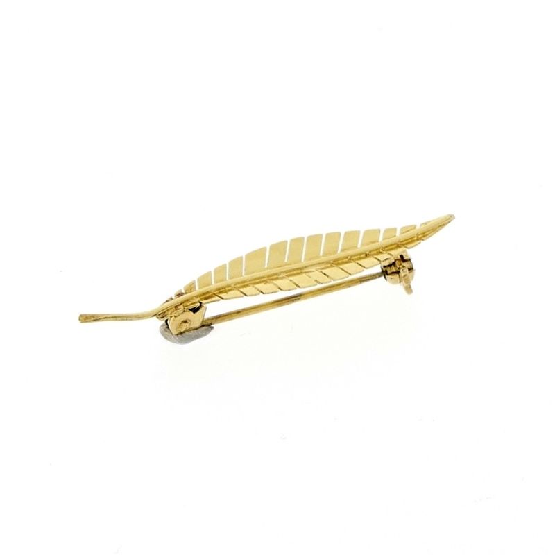 Image 7 of Gold feather brooch | Vintage