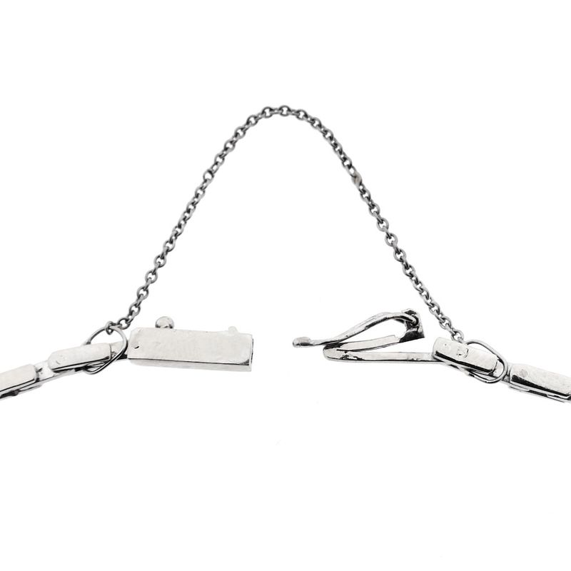 Image 7 of White gold link bracelet with diamond; approx. 1.75 ct.