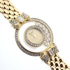 Image 6 of Chopard Happy Diamonds; Gouden dameshorloge met diamanten
