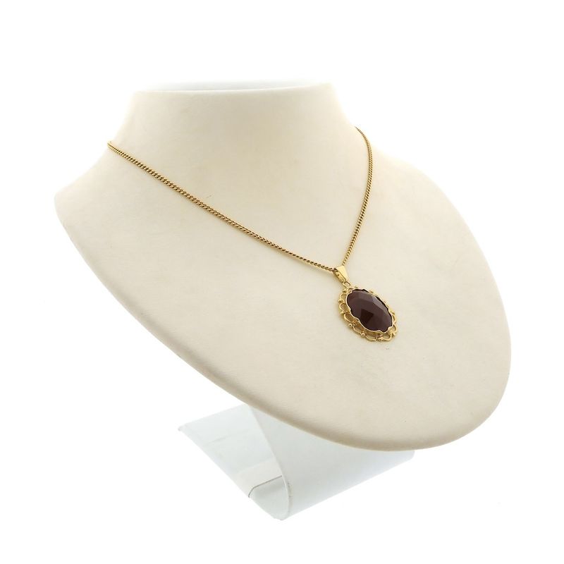 Image 6 of Gold pendant with carnelian | Vintage