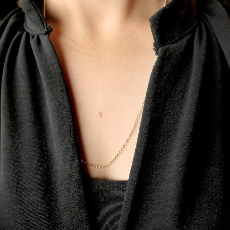 Image 6 of Gold jasseron link necklace | 59 cm