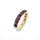 Image 1 of 8-karat ring with garnet stones | Vintage