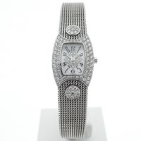 Delaneau 'First Lady'; 18k white gold women's watch with diamonds