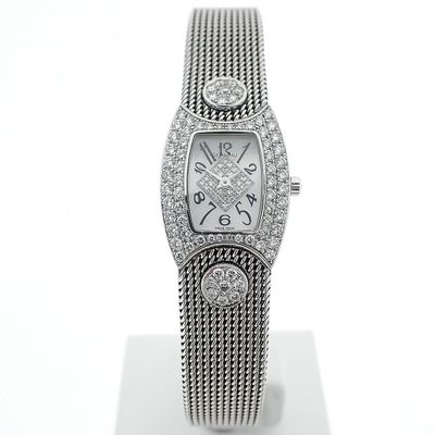 Image 1 of Delaneau 'First Lady'; 18k white gold women's watch with diamonds