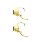 Image 7 of Gold stud earrings with green tourmaline